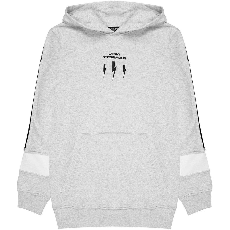 Neil Barrett Boys Grey Thunderbolt Hooded Sweatshirt Neil Barrett Boys Grey Thunderbolt Hooded Sweatshirt