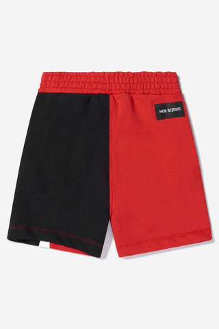 Neil Barrett Boys Red Bolt Shorts Neil Barrett Boys Red Bolt Shorts