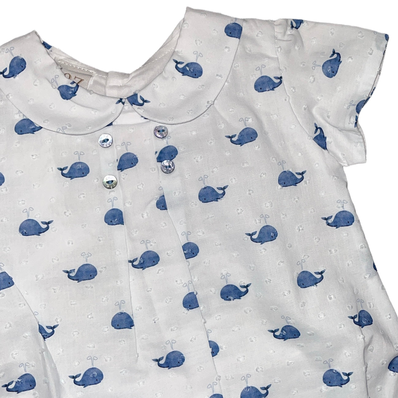 Paz Rodriguez Baby Boys Whale Romper Paz Rodriguez Baby Boys Whale Romper