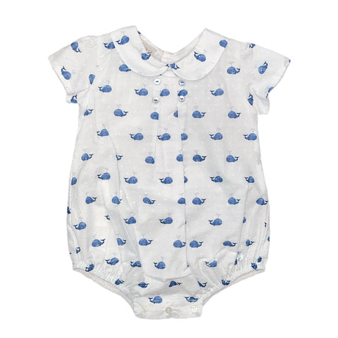 Paz Rodriguez Baby Boys Whale Romper Paz Rodriguez Baby Boys Whale Romper