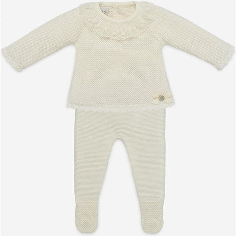 Paz Rodriguez Baby Cream Knitted Set Paz Rodriguez Baby Cream Knitted Set