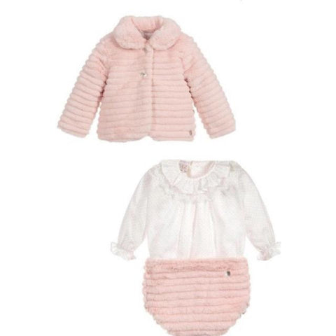Paz Rodriguez Baby Girls Pink 3 Piece Set Paz Rodriguez Baby Girls Pink 3 Piece Set