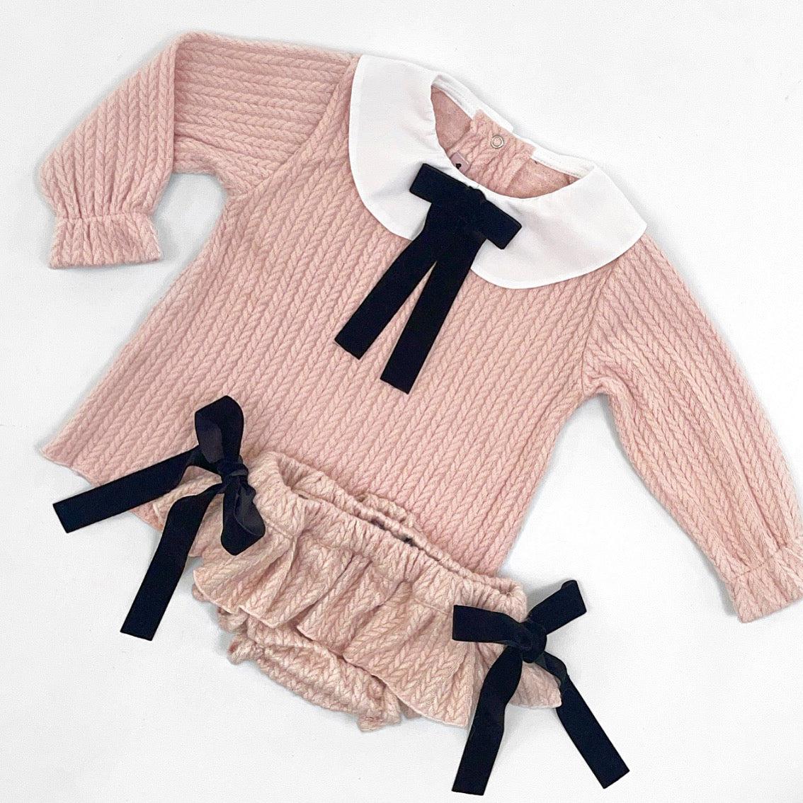 Phi Clothing Girls Pink Knitted Bloomers Phi Clothing Girls Pink Knitted Bloomers