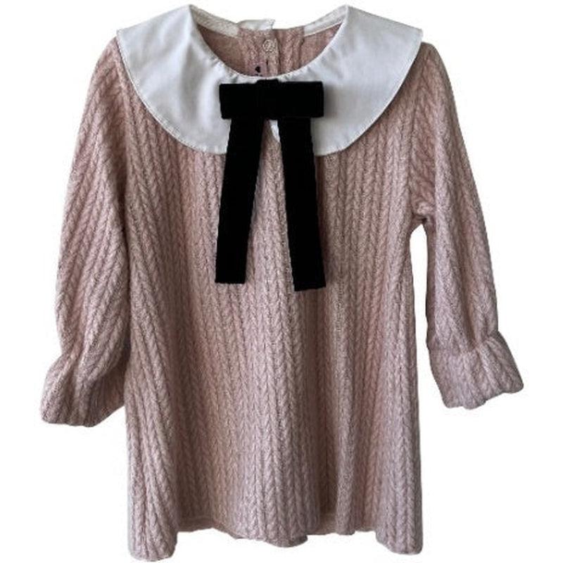Phi Clothing Girls Pink Knitted Top Phi Clothing Girls Pink Knitted Top