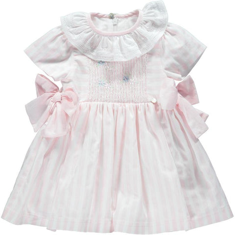 Piccola Speranza Baby Girls Candy Stripe Bow Dress Piccola Speranza Baby Girls Candy Stripe Bow Dress