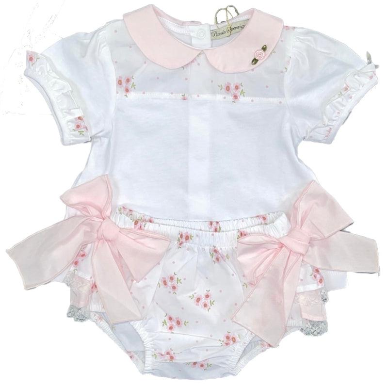 Piccola Speranza Baby Girls Floral Shortie Set Piccola Speranza Baby Girls Floral Shortie Set