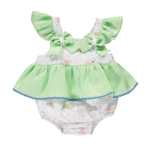 Piccola Speranza Baby Girls Green Bodysuit Piccola Speranza Baby Girls Green Bodysuit