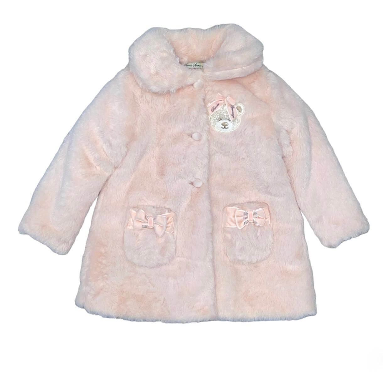 Piccola Speranza Baby Girls Pink Fur Jacket Piccola Speranza Baby Girls Pink Fur Jacket