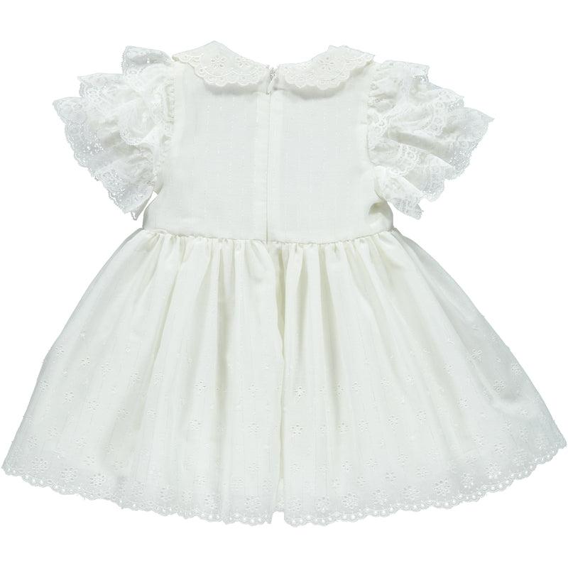Piccola Speranza Girls Ivory Broderie Anglaise Dress Piccola Speranza Girls Ivory Broderie Anglaise Dress