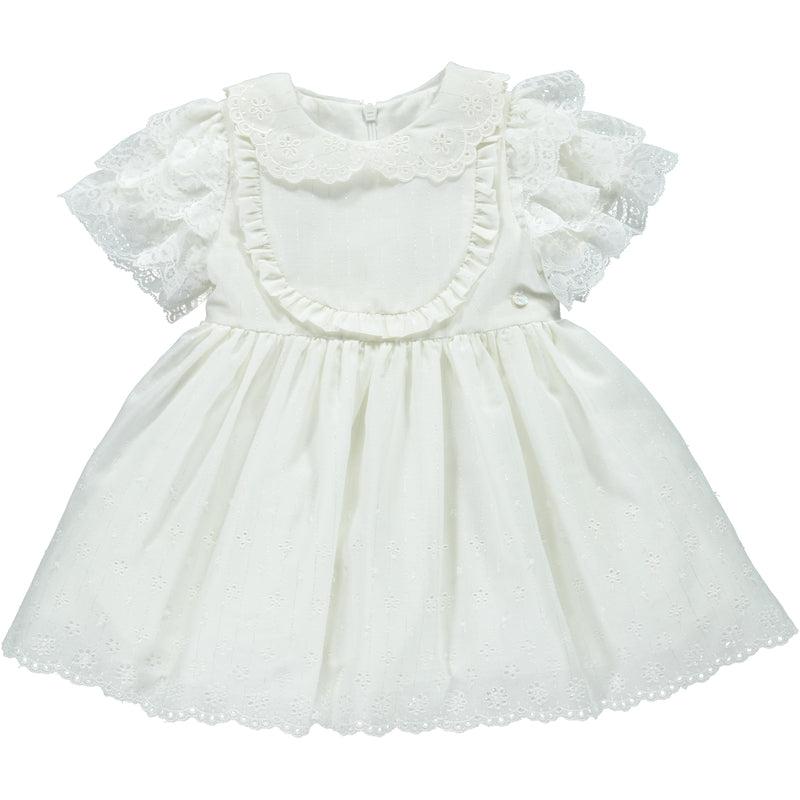 Piccola Speranza Girls Ivory Broderie Anglaise Dress Piccola Speranza Girls Ivory Broderie Anglaise Dress