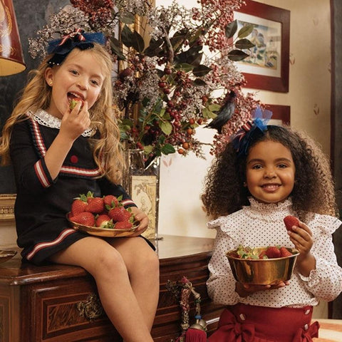 Piccola Speranza Girls Navy Velvet Headband Piccola Speranza Girls Navy Velvet Headband