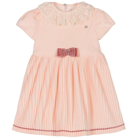 Piccola Speranza Girls Pale Pink Pleated Dress Piccola Speranza Girls Pale Pink Pleated Dress