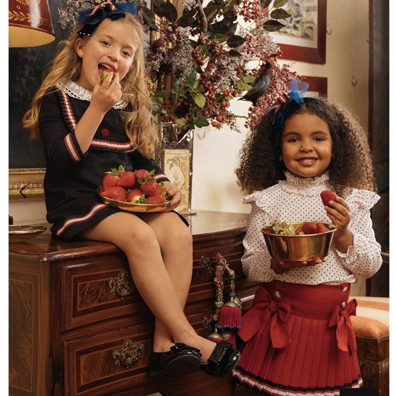 Piccola Speranza Girls Red Spot Blouse Piccola Speranza Girls Red Spot Blouse