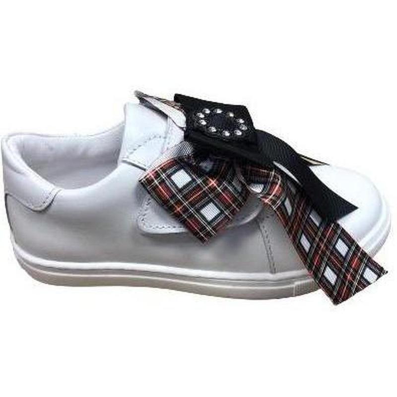 Piccola Speranza Girls Tartan Bow Trainers Piccola Speranza Girls Tartan Bow Trainers