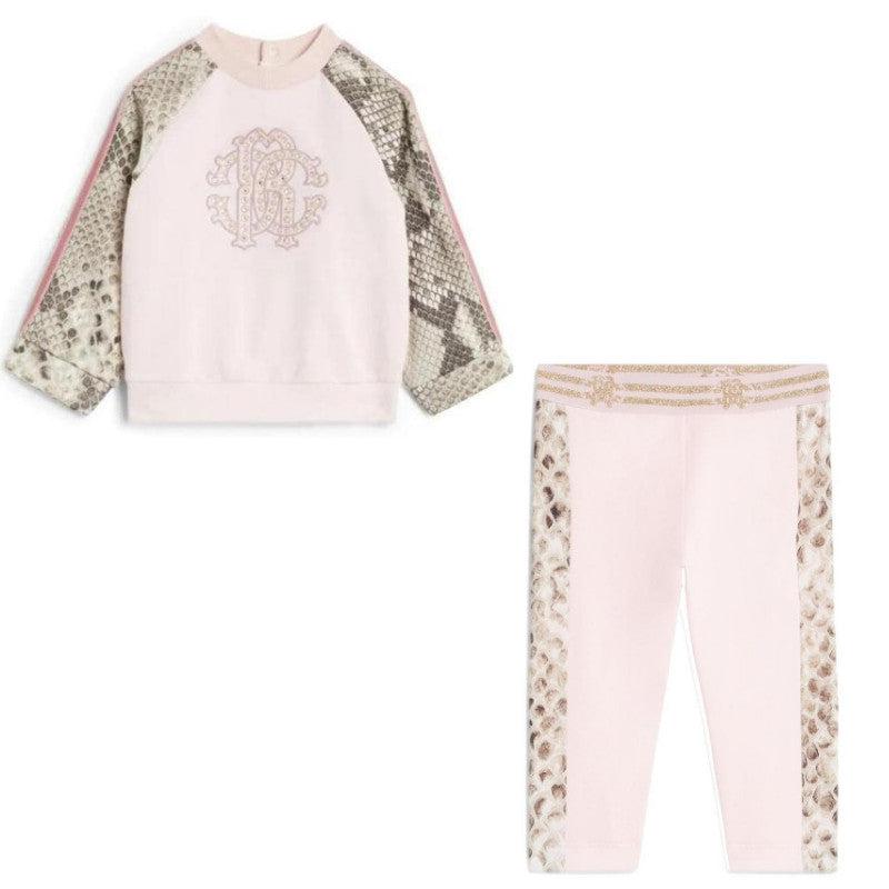 Roberto Cavalli Girls Fleece Python Print Set Roberto Cavalli Girls Fleece Python Print Set