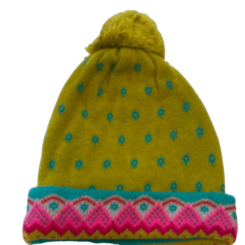 Room Seven Girls Yellow Jacquard Hat Room Seven Girls Yellow Jacquard Hat