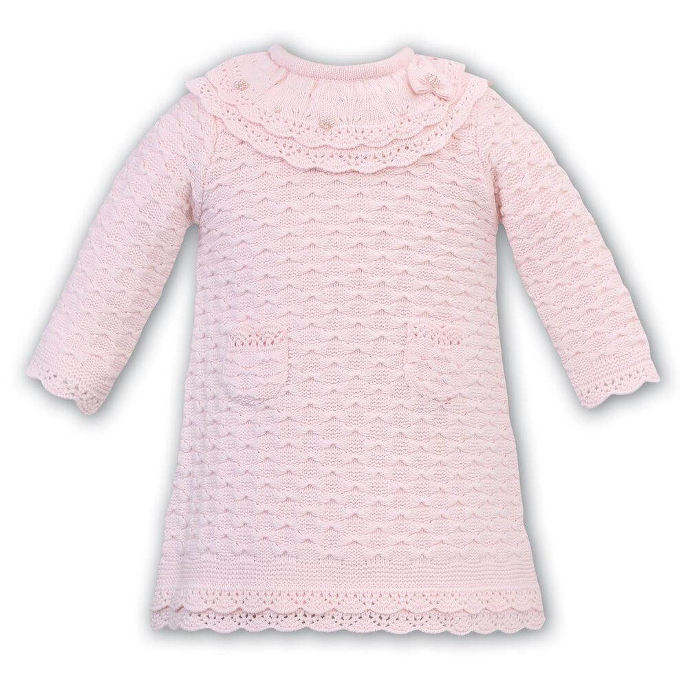 Sarah Louise Baby Girls Pink Pearls Dress Sarah Louise Baby Girls Pink Pearls Dress
