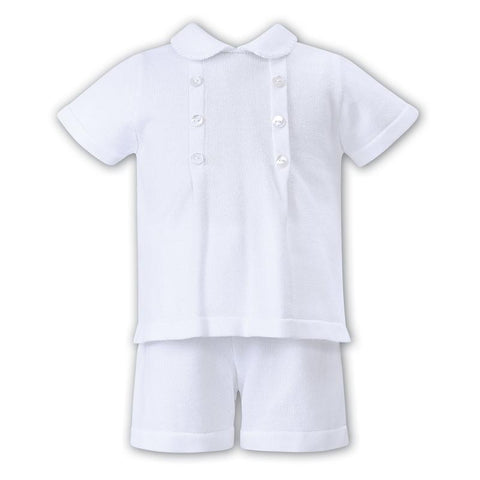 Sarah Louise Boys White Two Piece Set Sarah Louise Boys White Two Piece Set