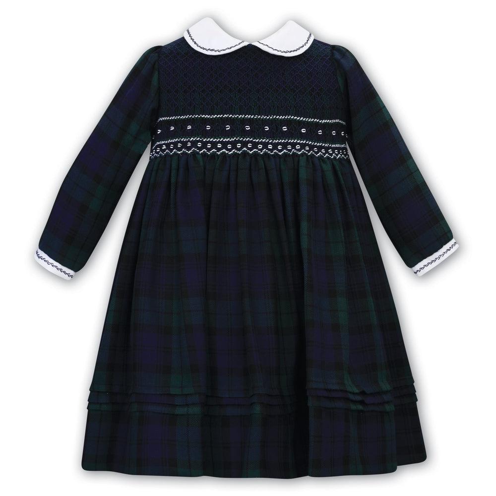 Sarah Louise Girls Blackwatch Tartan Dress Sarah Louise Girls Blackwatch Tartan Dress