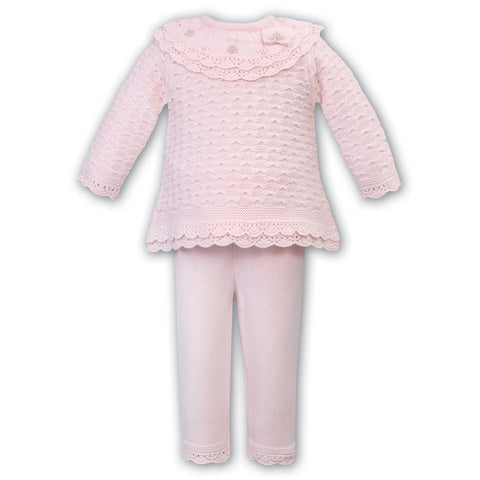 Sarah Louise Girls Pink Pearl Trouser Set Sarah Louise Girls Pink Pearl Trouser Set