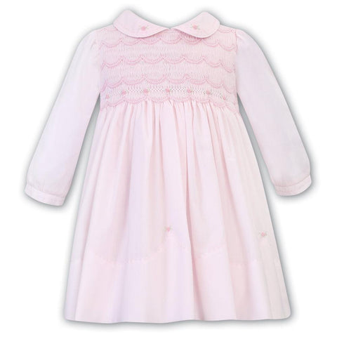Sarah Louise Girls Pink embroided Dress Sarah Louise Girls Pink embroided Dress