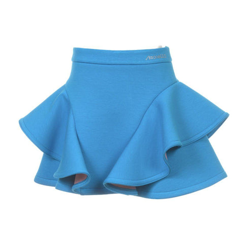 Simonetta Girls Blue Frill Skirt Simonetta Girls Blue Frill Skirt