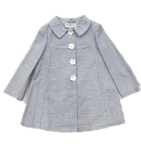 Simonetta Girls Blue Gingham Jacket Simonetta Girls Blue Gingham Jacket