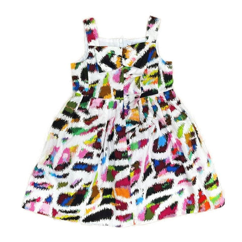 Simonetta Girls Multi-coloured Print Dress Simonetta Girls Multi-coloured Print Dress