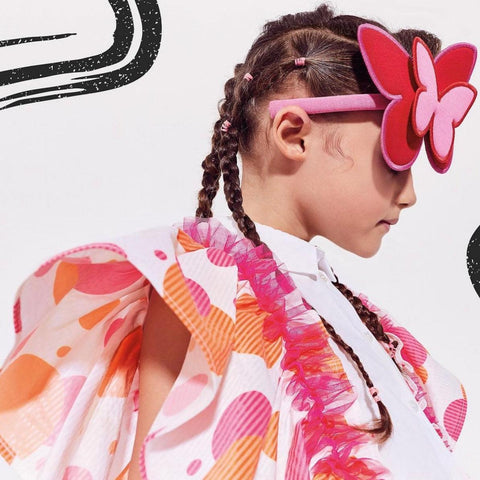 Simonetta Girls Spot Ruffle Top Simonetta Girls Spot Ruffle Top