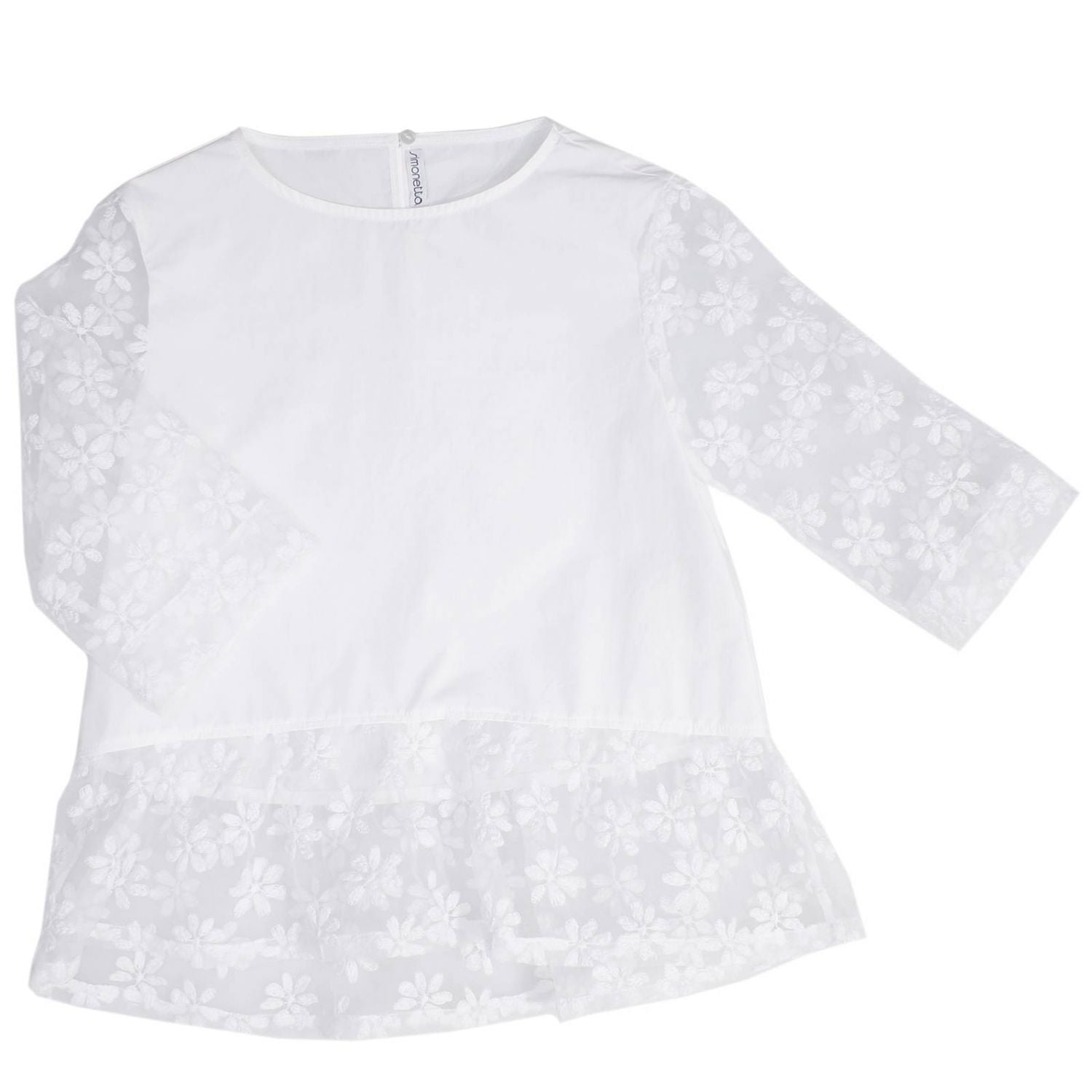 Simonetta Girls White Daisy Top Simonetta Girls White Daisy Top