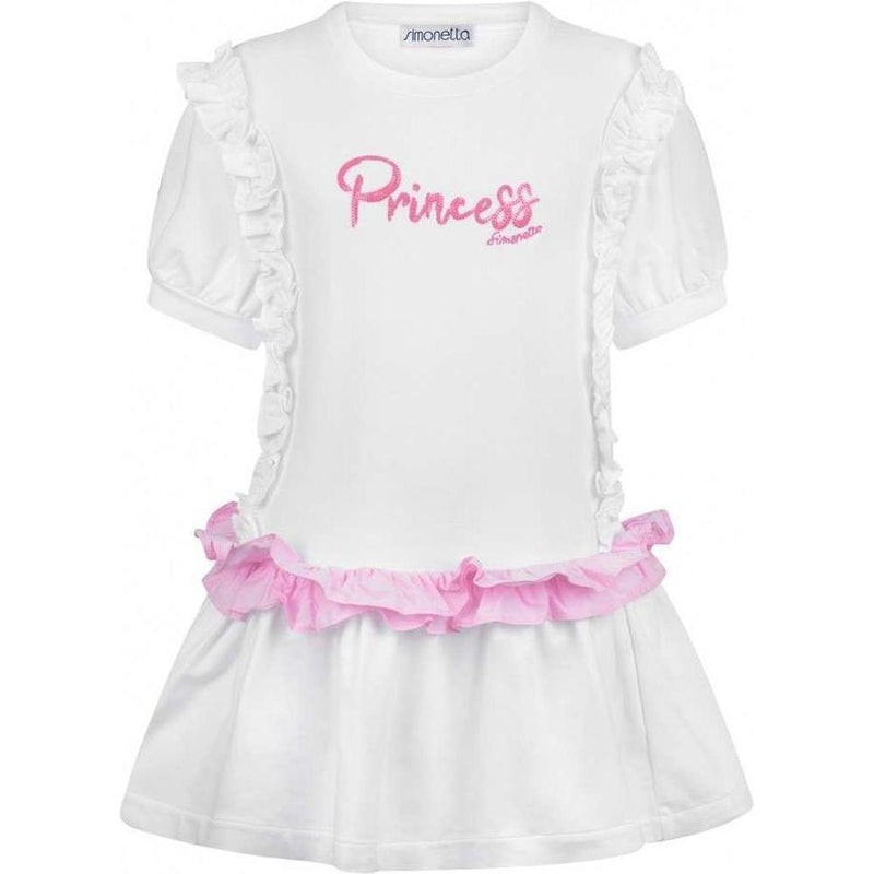 Simonetta Girls White Princess Dress Simonetta Girls White Princess Dress