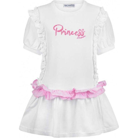 Simonetta Girls White Princess Dress Simonetta Girls White Princess Dress