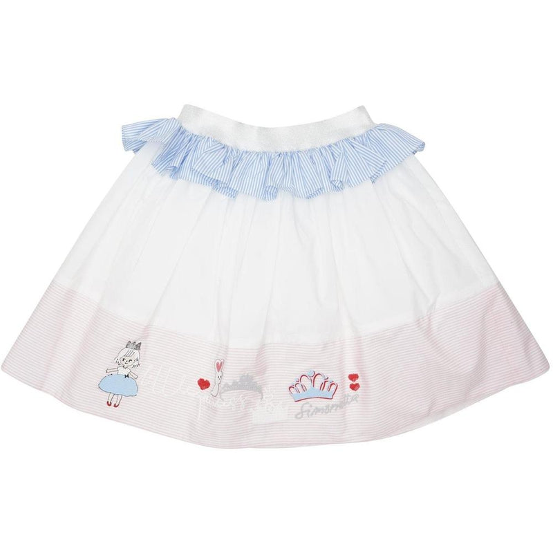 Simonetta Girls White Princess Skirt Simonetta Girls White Princess Skirt