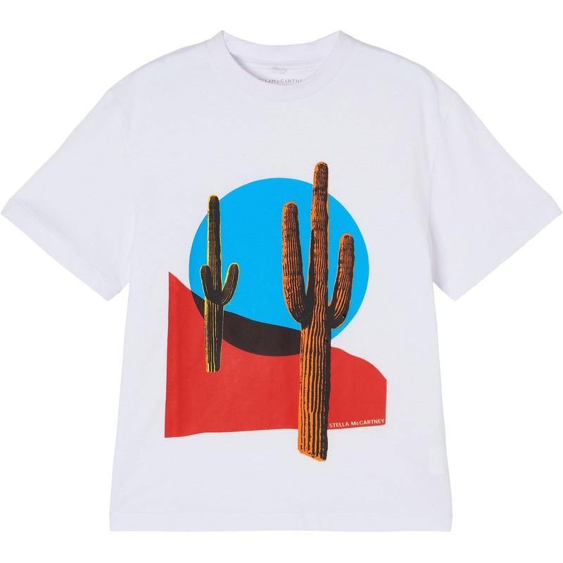 Stella McCartney Kids Boys White Desert T-Shirt Stella McCartney Kids Boys White Desert T-Shirt