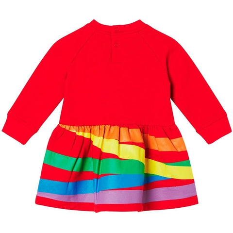 Stella McCartney Kids Girls Red Jersey Dress Stella McCartney Kids Girls Red Jersey Dress