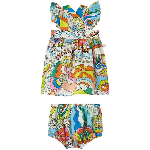 Stella McCartney Kids Baby Girls Multicolour Dream Dress Stella McCartney Kids Baby Girls Multicolour Dream Dress