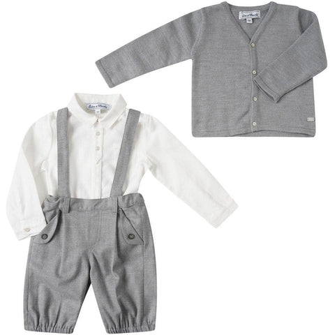 Tartine Et Chocolat Boys Grey 3 Piece Set Tartine Et Chocolat Boys Grey 3 Piece Set