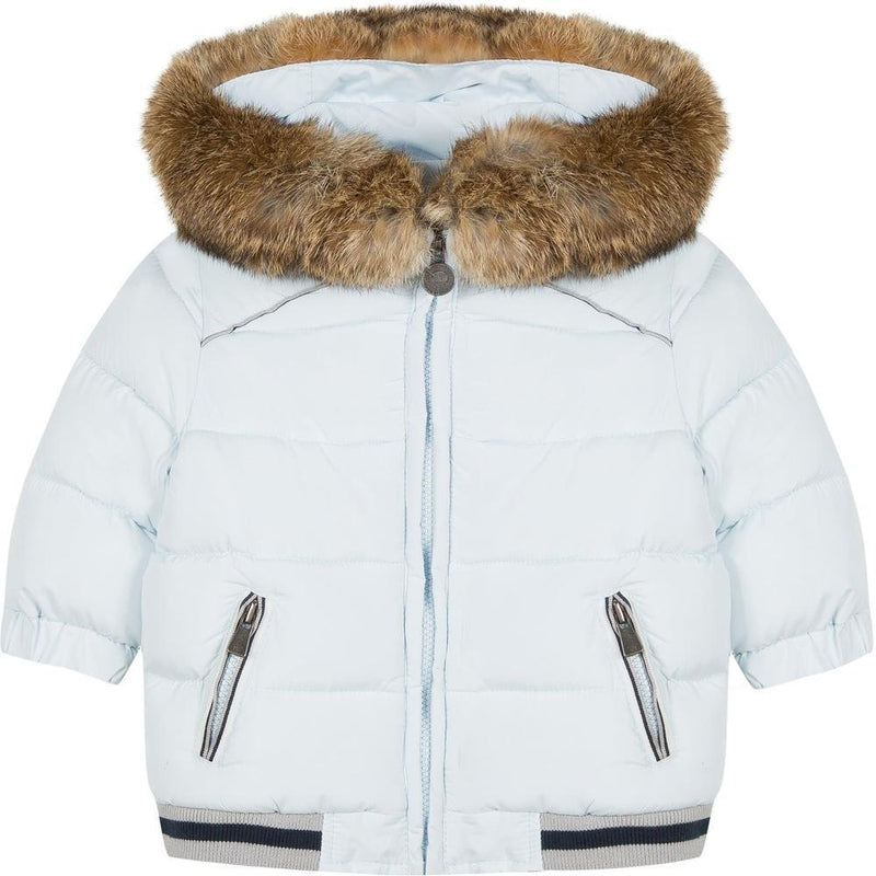 Tartine Et Chocolat Boys Light Blue Padded Jacket Tartine Et Chocolat Boys Light Blue Padded Jacket