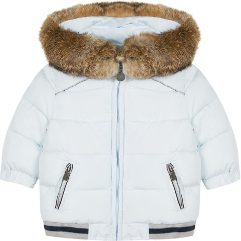 Tartine Et Chocolat Boys Light Blue Padded Jacket Tartine Et Chocolat Boys Light Blue Padded Jacket