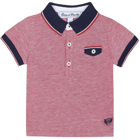 Tartine Et Chocolat Boys Red Polo Shirt Tartine Et Chocolat Boys Red Polo Shirt