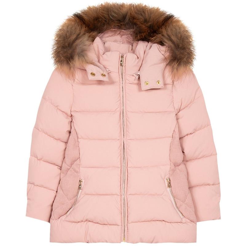 Tartine Et Chocolat Girls Pink Down Jacket Tartine Et Chocolat Girls Pink Down Jacket
