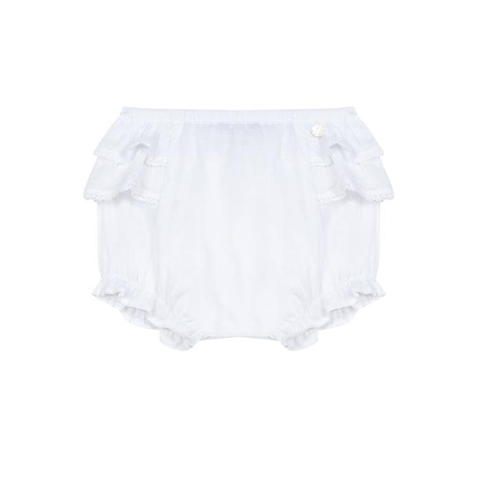 Tartine Et Chocolat Girls White Jasmine Bloomers Tartine Et Chocolat Girls White Jasmine Bloomers