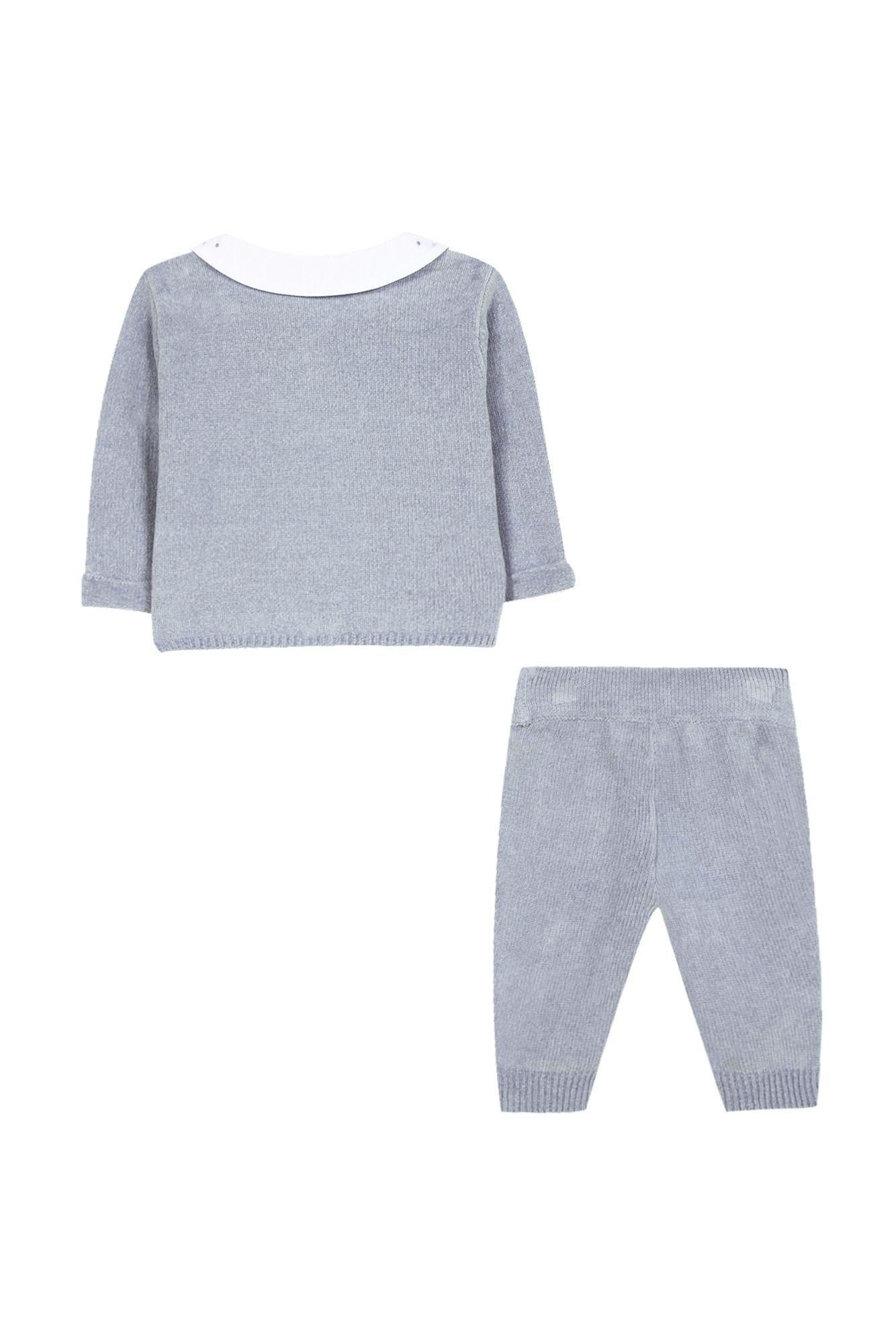 Tartine Et Chocolat Baby Boys Grey/Green 2 Piece Outfit Tartine Et Chocolat Baby Boys Grey/Green 2 Piece Outfit