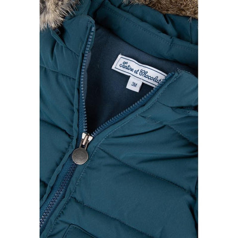 Tartine Et Chocolat Boys Blue Puffer Jacket Tartine Et Chocolat Boys Blue Puffer Jacket