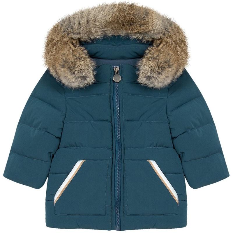Tartine Et Chocolat Boys Blue Puffer Jacket Tartine Et Chocolat Boys Blue Puffer Jacket