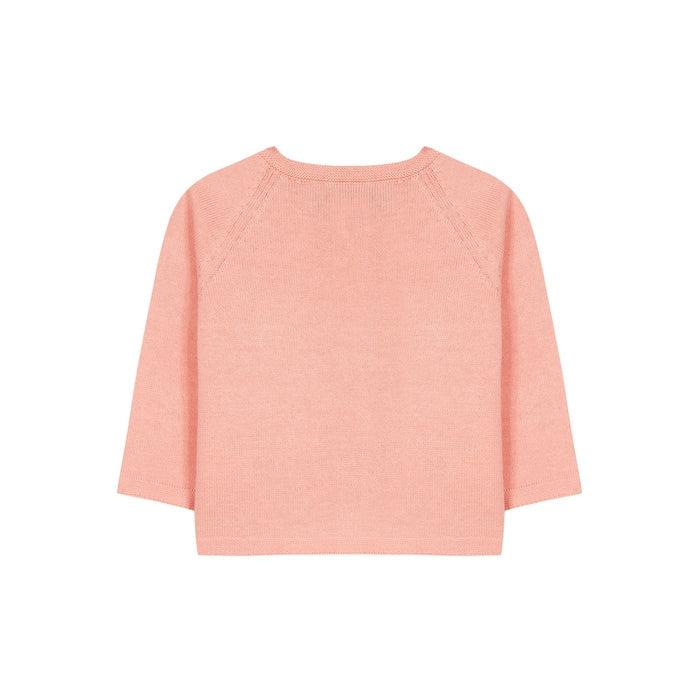 Tartine Et Chocolat Girls Embroidered Peony Cardigan Tartine Et Chocolat Girls Embroidered Peony Cardigan