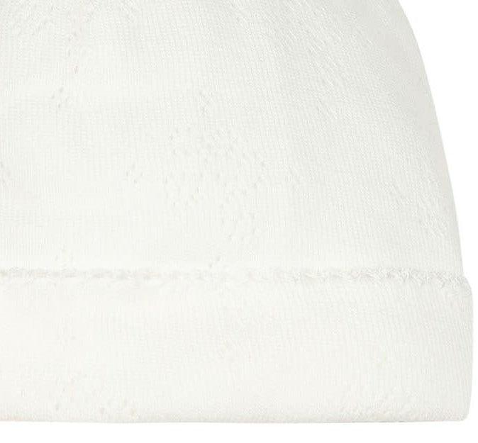 Tartine Et Chocolat Unisex Ecru Pointelle Bonnet Tartine Et Chocolat Unisex Ecru Pointelle Bonnet