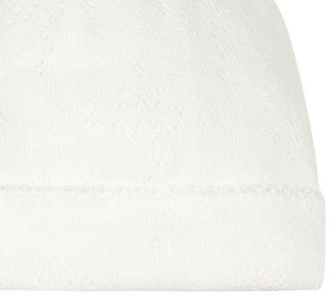 Tartine Et Chocolat Unisex Ecru Pointelle Bonnet Tartine Et Chocolat Unisex Ecru Pointelle Bonnet