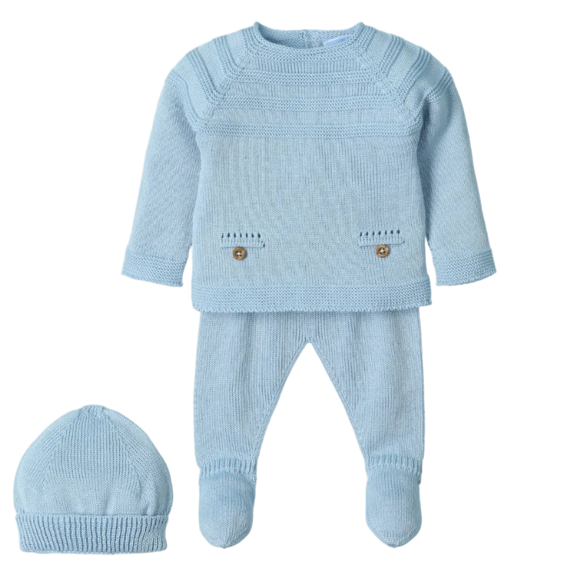 Mac Ilusion Baby Boys Blue Knitted Set