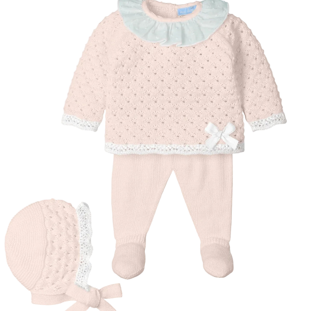 Mac Ilusion Baby Girls Pink Knitted Set